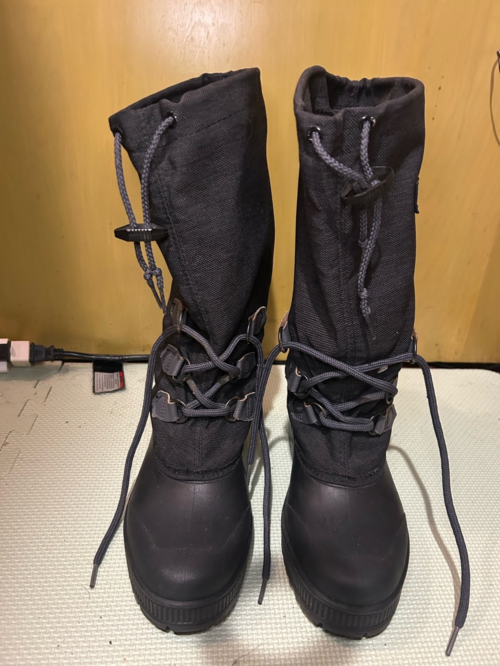 Vintage Women’s Black Sorel Kaufman Canada Lace-Up Winter Boots Size 8